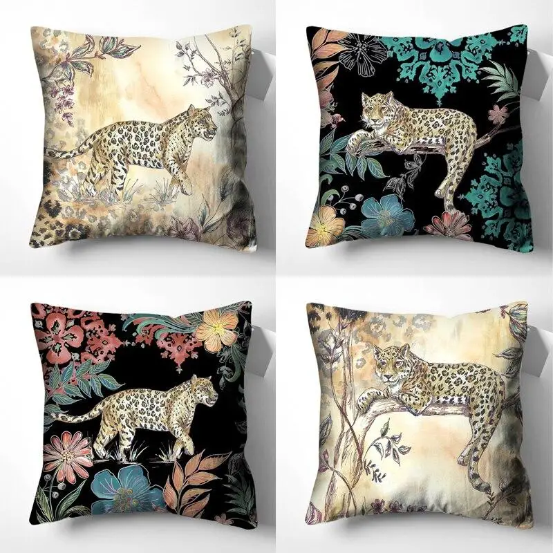 

Tiger Printing Pillowcase Cushion Cover Softness Pillow Covers Decorative Sofa Cushion Living Room Decoration Home Decor