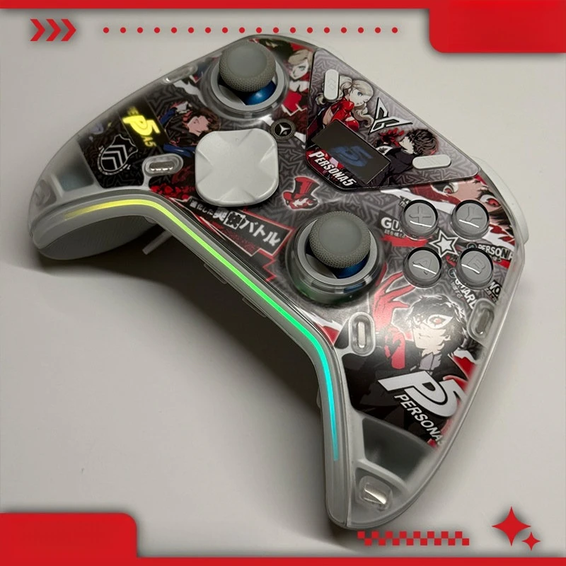 Фото Наклейки с персонажами аниме Persona 5 для контроллера Flydigi Apex 5 4, защитные наклейки для геймпада, аксессуары для защиты от царапин №4