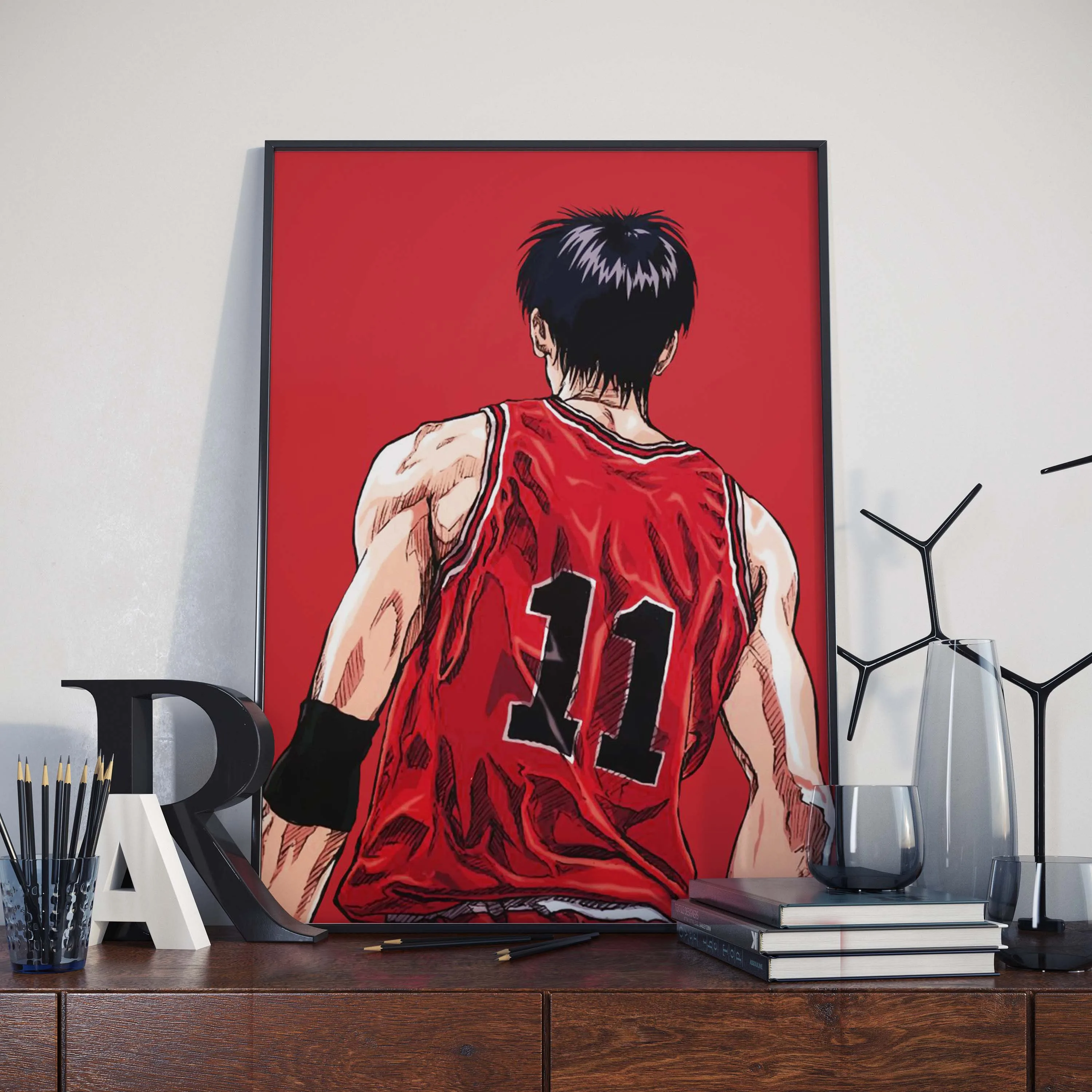 Японские Классические картины из аниме Манга с изображением персонажа Slam Dunk для