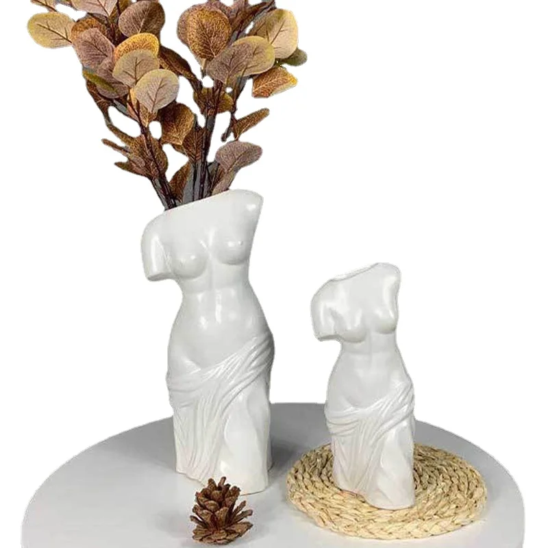 

Керамическая ваза, Женская ваза, без одежды, цветочный горшок, контейнер для цветочной композиции, поделки для украшения рабочего стола дом...