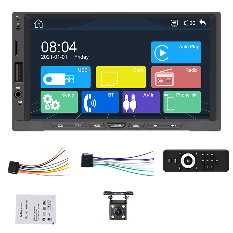 

2 Din Carplay Android Auto 7 Inch Universal Car Radio For-Nissan Toyota MP5 Player Multimedia Player