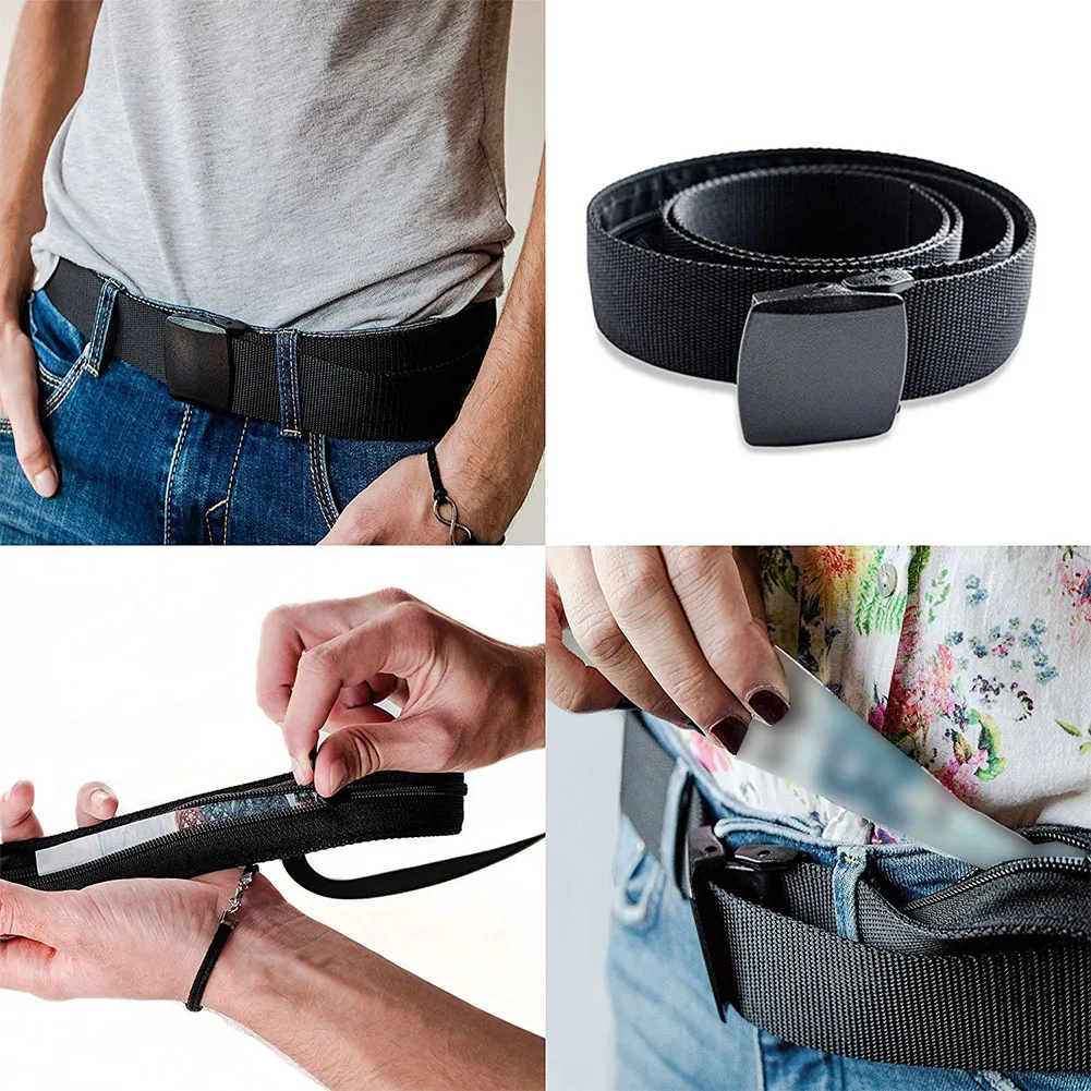 

Multi-function Anti Theft Bag Belt Secret Compartment Travel Portable Wallet Stash Hiding Belt Money Bag