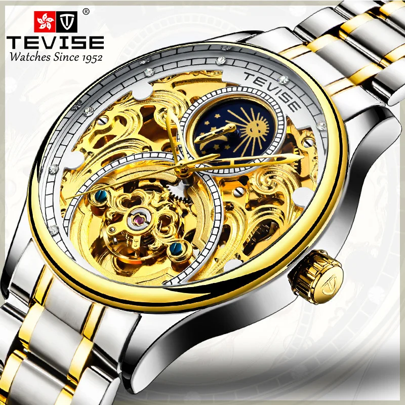 Men's hollow mechanical watch luminous men's business e-commerce hot explosions wrist watch