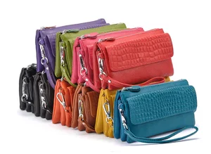 Женский клатч, многофункциональная сумка через плечо, кошелек для монет из натуральной кожи, вечерняя сумка для макияжа, 2020, YB-DM608