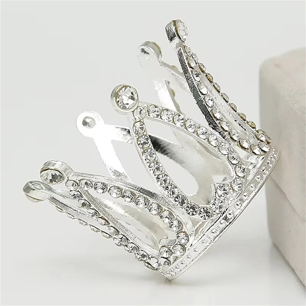 Серебряный хрустальный шар основа в форме короны металлическая сфера подставка