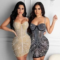 wishyear 2022 nightclub dress sexy dresses outfits clothing new vestidos womens straps party lady fashion hot diamond clubwear