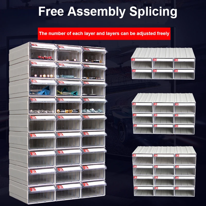 PARTS DRAWER 1 Piece | Hardware Tool Case Screw Nail Beads Container Components Storage  Sorting Box For Building Blocks images - 6