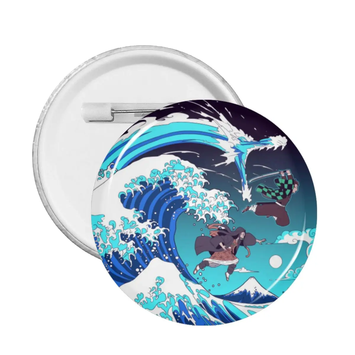 

ПВХ значок рассекающий демонов Аниме Забавный аниме фотоэлемент для лацкана Kimetsu No Yaiba Броши Булавки