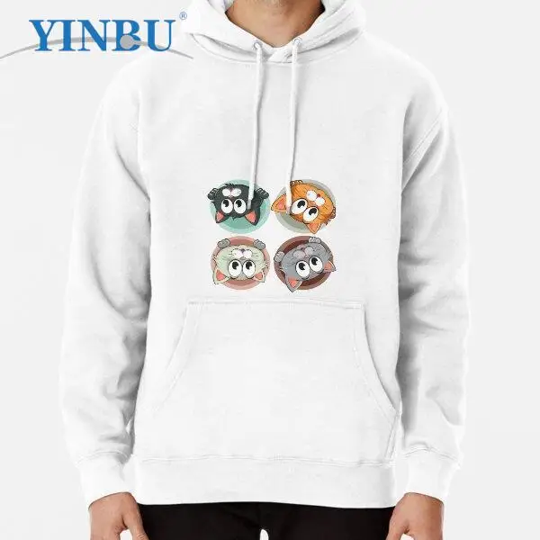 

Толстовка с капюшоном с изображением собаки кота