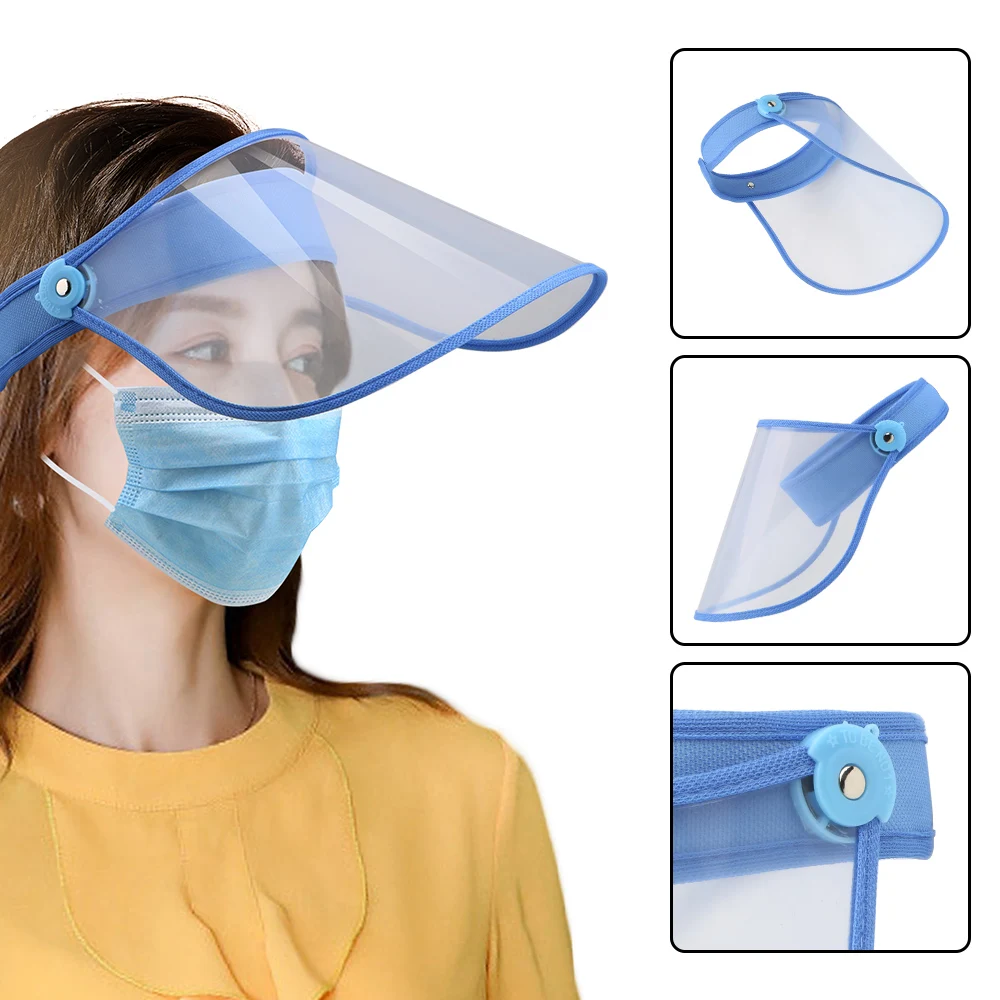 

Anti Droplet Dust-proof Full Face Cover Safety Face Shield Protective Visor Shield Eye Protection Transparent Mouth Mask