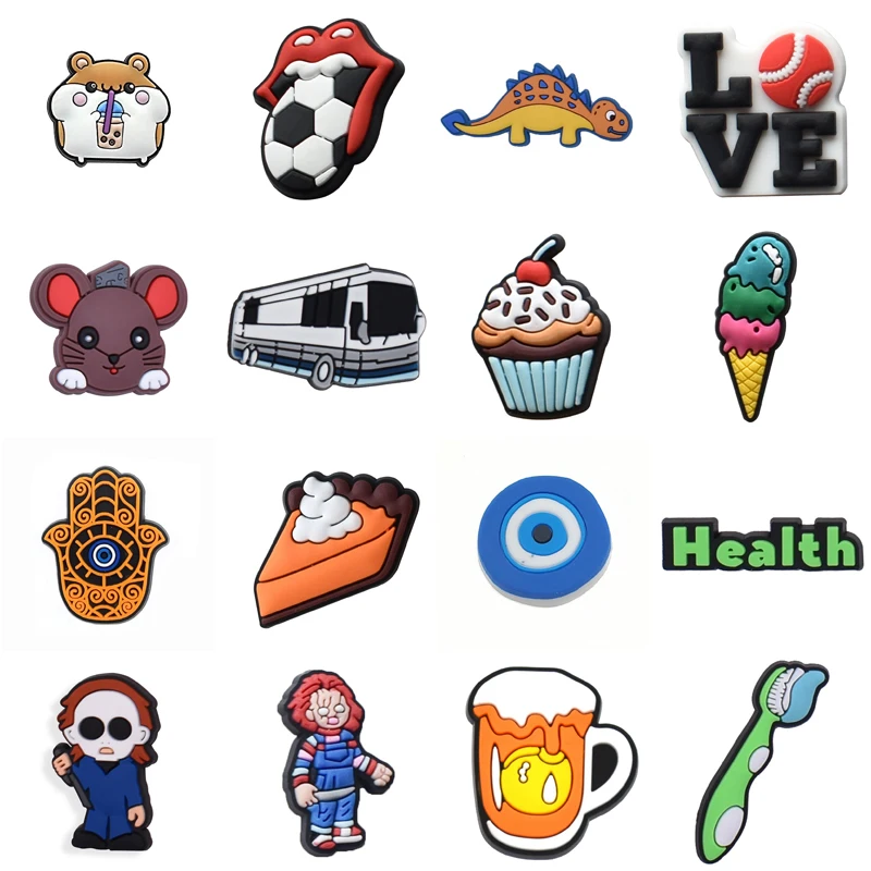 

Wholesale Bulk Shoe Charms Packs Decorations for Crocs Men Boy Set Jeans Shoes Accessories Para Pins Gifts Women Charm Kids Girl
