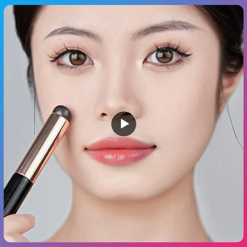 

Smudge Brush Silica Gel Do Not Eat Powder Makeup Brush Comfortable Easy To Use Smudged Nature Lip Brush Portable Makeup Brush