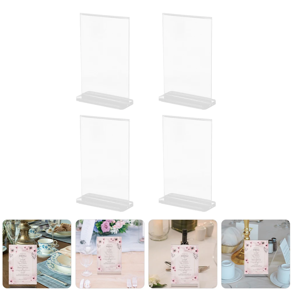 Подставка акриловая 4 шт. ярлык для дисплея с именем детской подставка мольберта