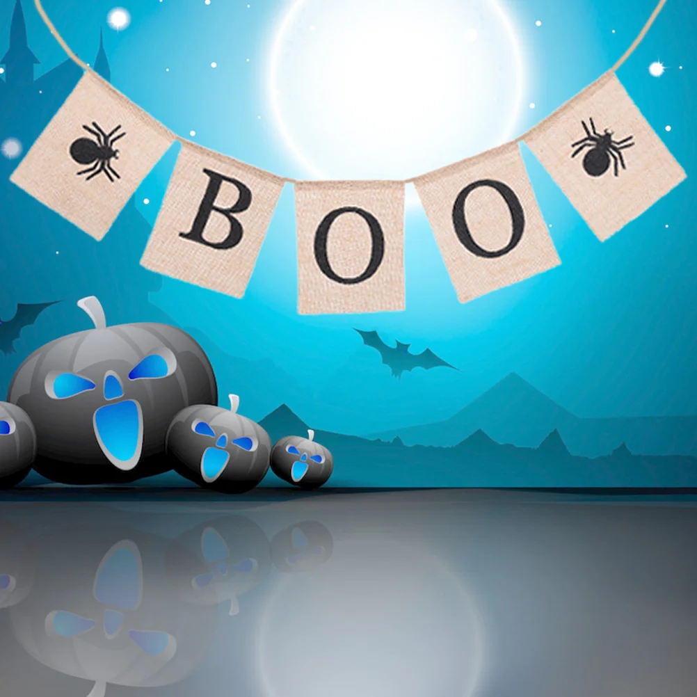 

1pc 2M Spider Hanging Banner Triangle Flag Bunting Banner Bunting Garland