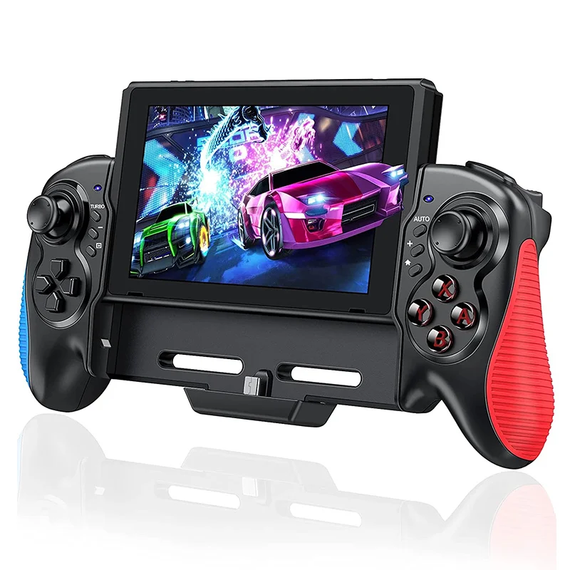 

2023 New For Switch Game Controller Double Motor Vibration Handheld Joypad Built-in 6-Axis Gyro Gamepad Joystick For NS Controle
