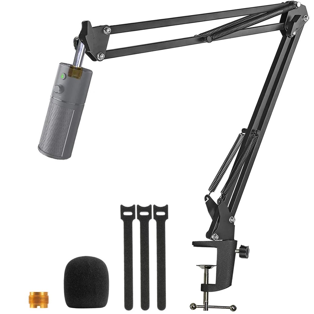 

Razer Seiren X Mic Boom Arm With Pop Filter Mic Stand With Furry Windscreen Muff For Razer Seiren X Streaming Microphone Holder
