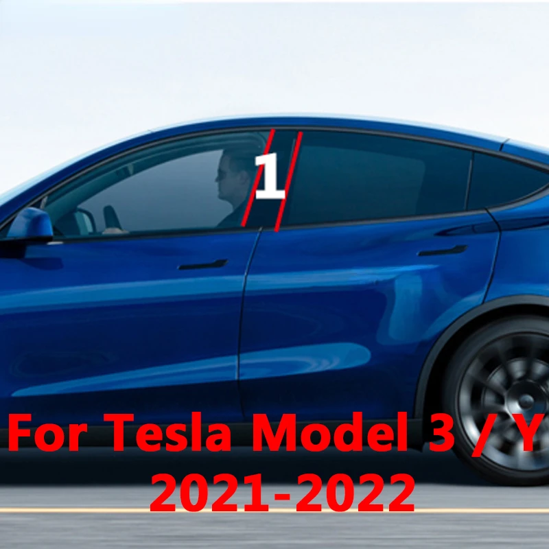 

Декоративная наклейка на центральную раму для Tesla Model 3 Y 2021 2022