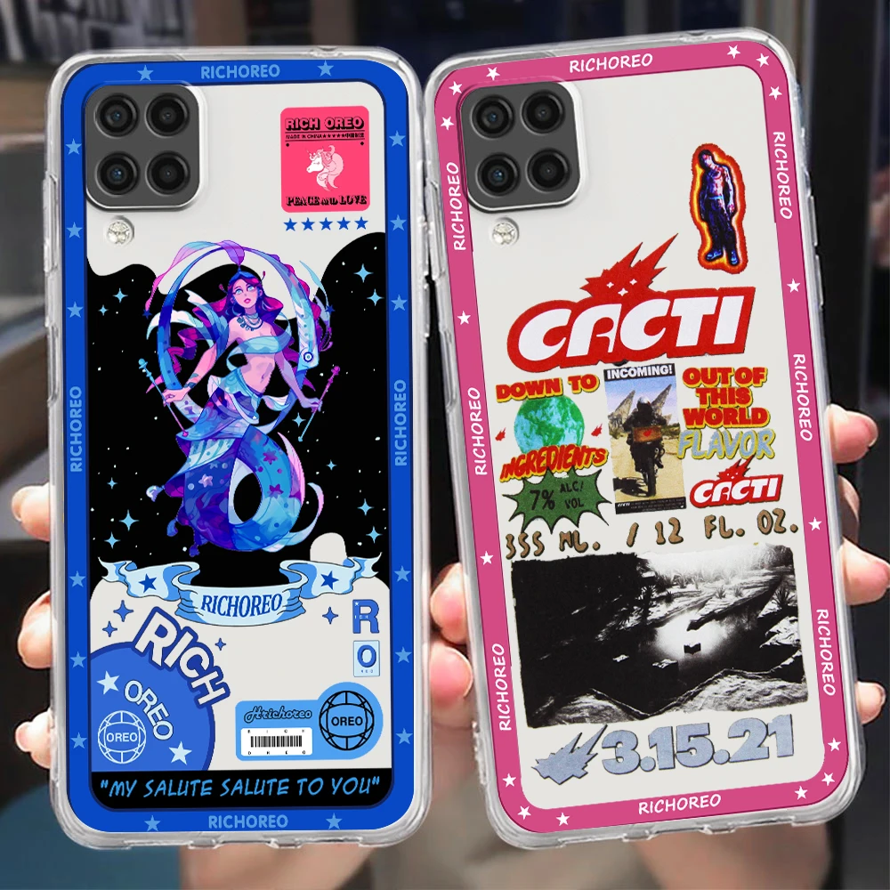 

Hot Trend Luxury Poster For Samsung A73 A72 A71 A53 A52 A51 A42 A33 A32 A23 A22 A21S A13 A12 A03 5G Transparent Phone Case