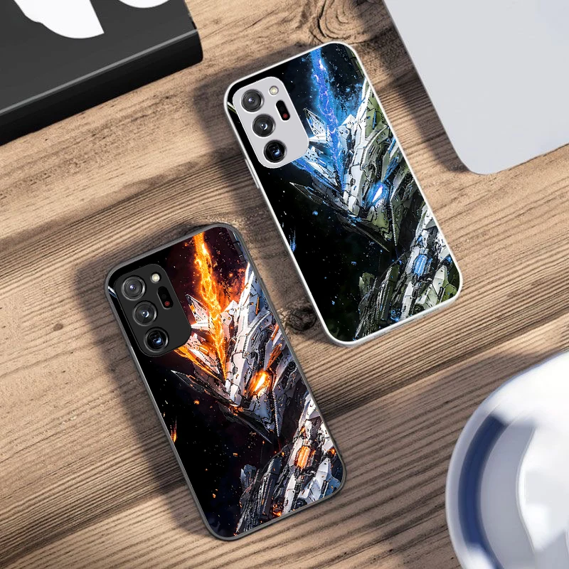 Черный чехол для Samsung Galaxy Note 8 9 10 PRO 20 Ultra A01 02 03 Core 04E 4G 12 13