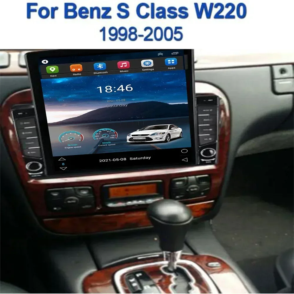 Android 13 Carplay 5G для Tesla Вертикальный автомобильный радиоприемник Видео стерео Mercedes