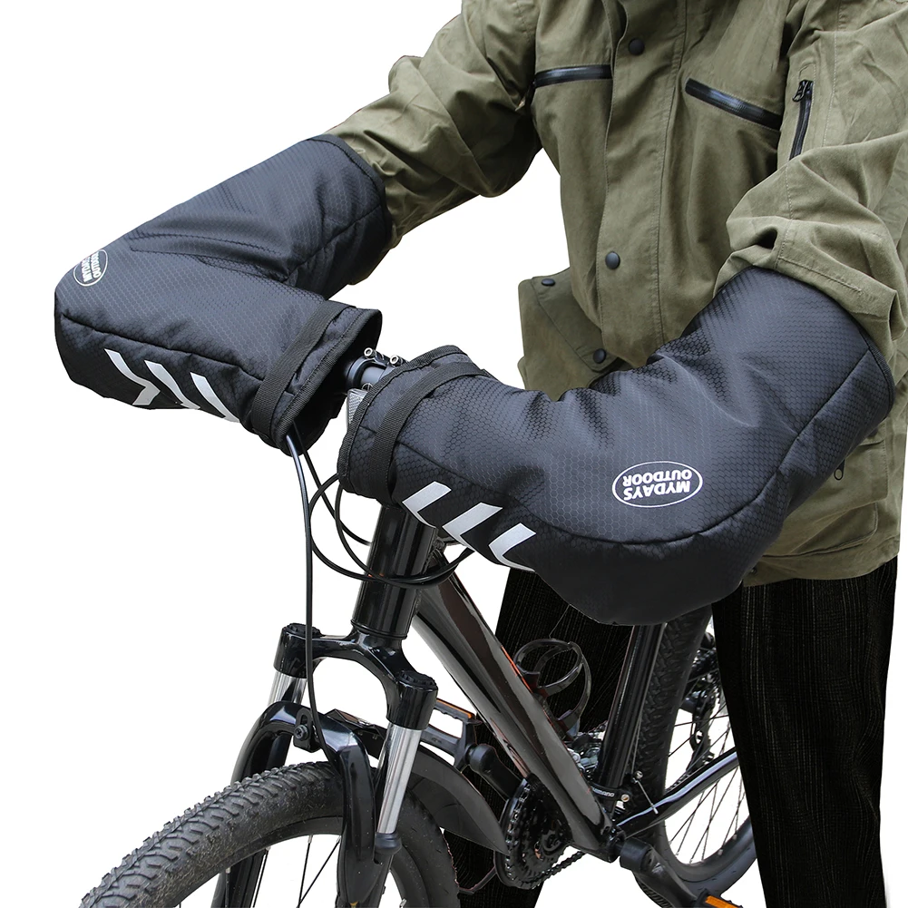 

Cycling Gloves Windproof MTB Road Bike Handlebar Mittens Hand Warmer Cover Mitts Cover Cycling Coldproof Hand Warmer