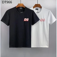 dsquared2 cotton round neck short sleeve shirt letter print casual top t shirt dt966