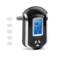 new professional lcd display police alcohol detector digital breath alcohol tester breath analyzer auto driving safety tool