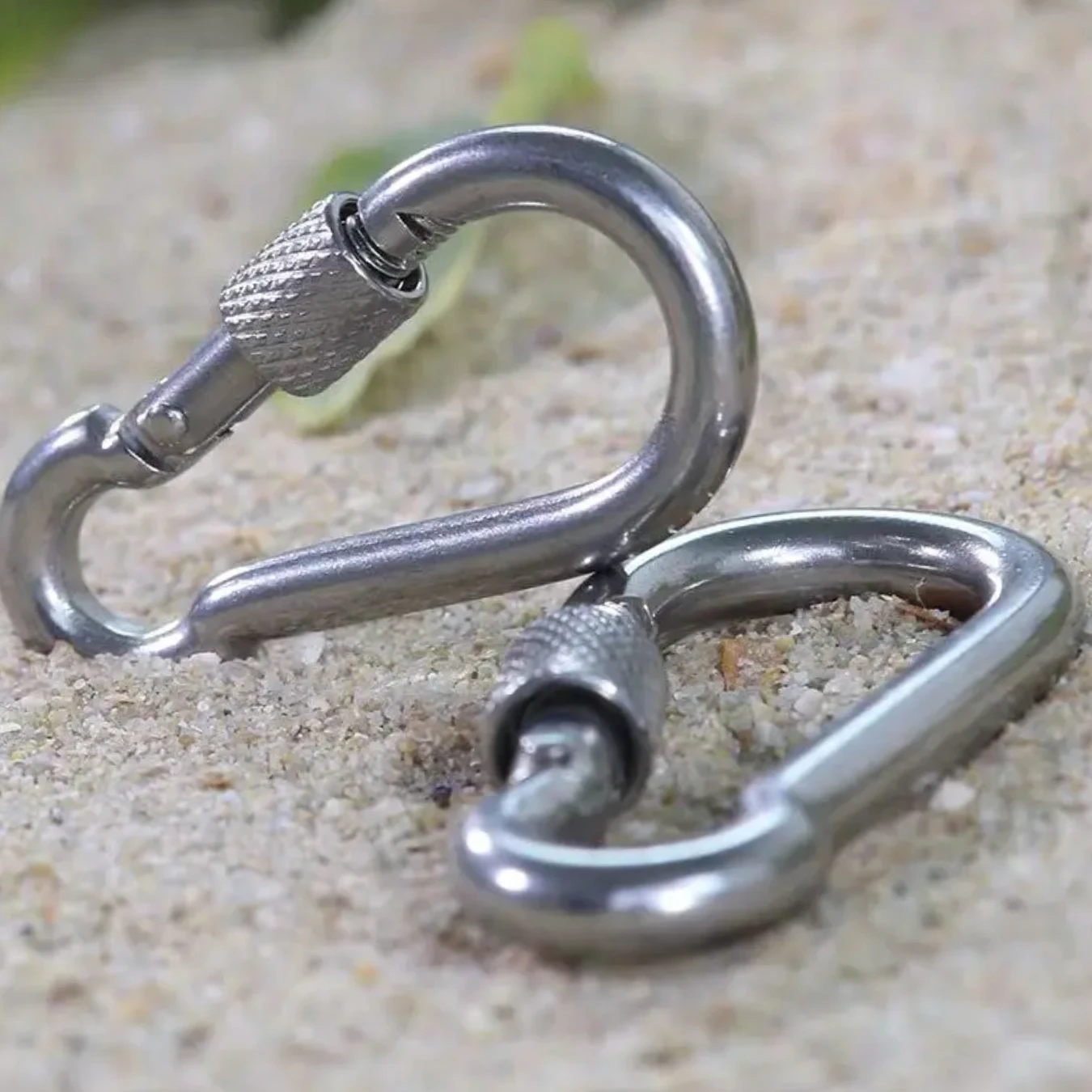 M6/M8/M10 304 серебряное стопорное кольцо из нержавеющей стали безопасный карабин