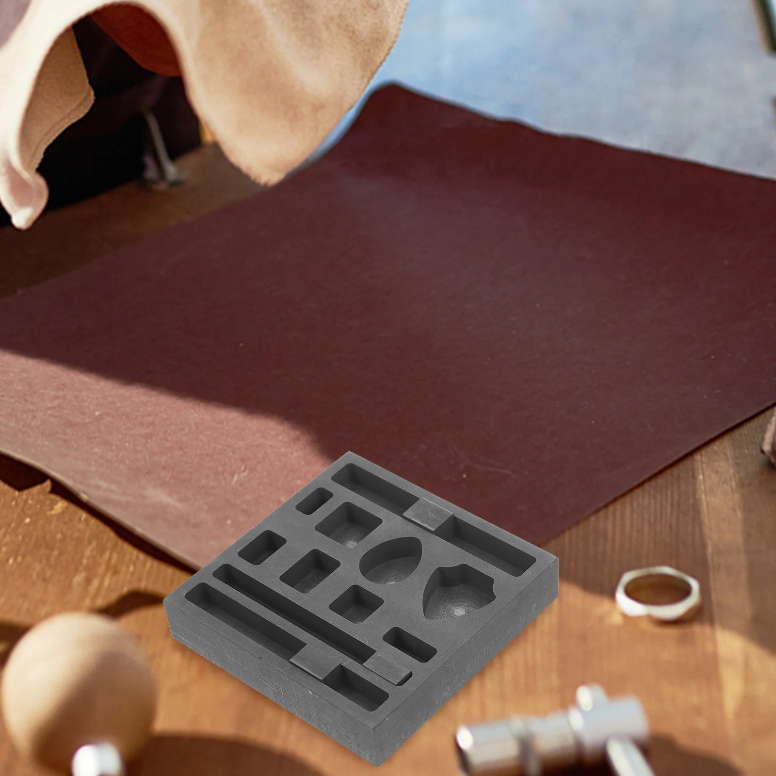 Графитовый масляный бак пористая форма золото для литья свинца плавильный