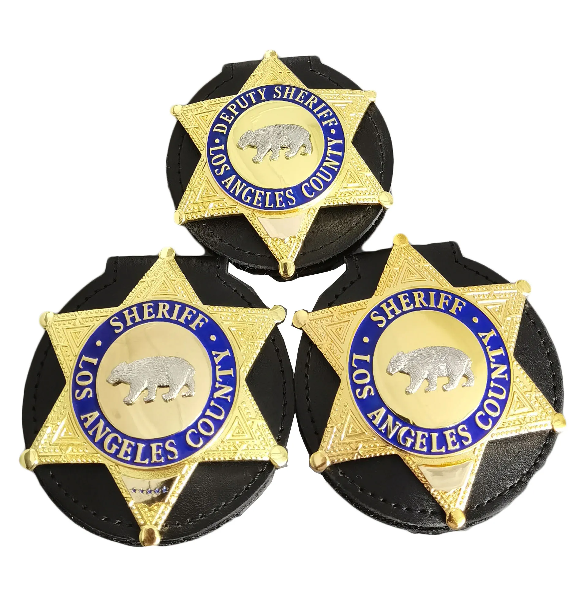 

Круглый кожаный значок для шерифа/шерифа, значок на цепочке