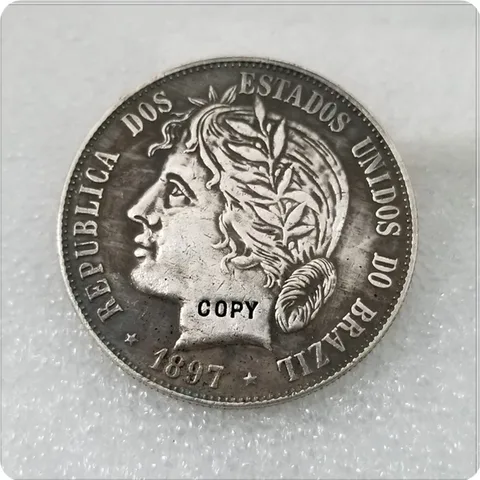 Копии монет 1891,1896,1897 БРАЗИЛИЯ 2000