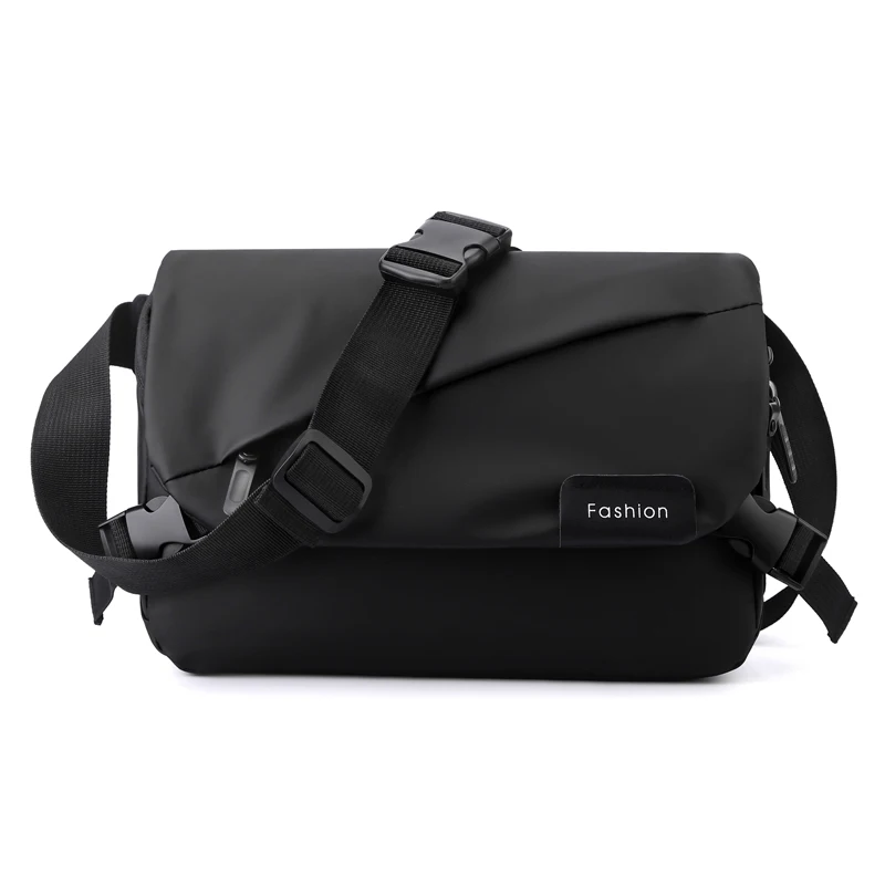 

Solid Trend Leisure Crossbody Waterproof Travel Men's Multiple Color Fashion Shoulder Light Bag Pockets Large-capacity Bag Nylon
