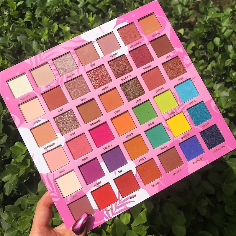 

NEW2023 42 Color Shimmer Matte Glitter Eye Shadow Palette Colorful Neon Metallic Eyeshadow Pallete Pigmented Makeup Palette Cosm