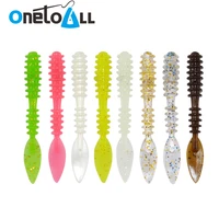 onetoall 10 pcs 46mm 0 46g luminous soft bait fishing worm lure squid swimbait tpr trout artificial silicone bass carp tackle