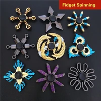 anime fingertip gyro fidget spinner child decompression leisure toy metal gyro hand spinner for king glory kids christmas gifts