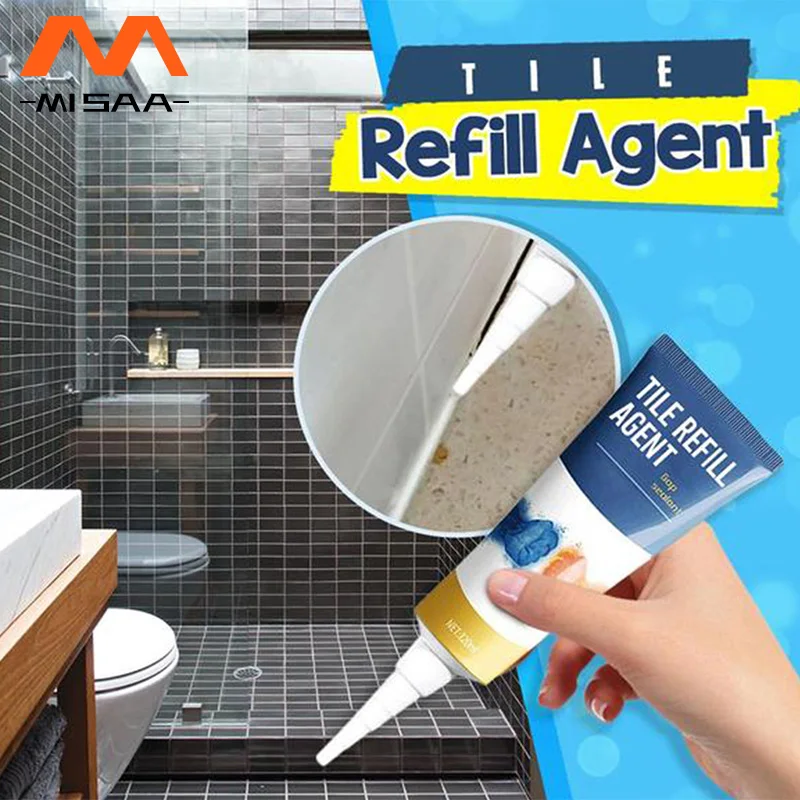 

Tile Gap Repair Agent Strong Waterproof Ceramic Tile Grout Crack Filling Bathtub Fixing Mending Glue Home Bathroom Accessories