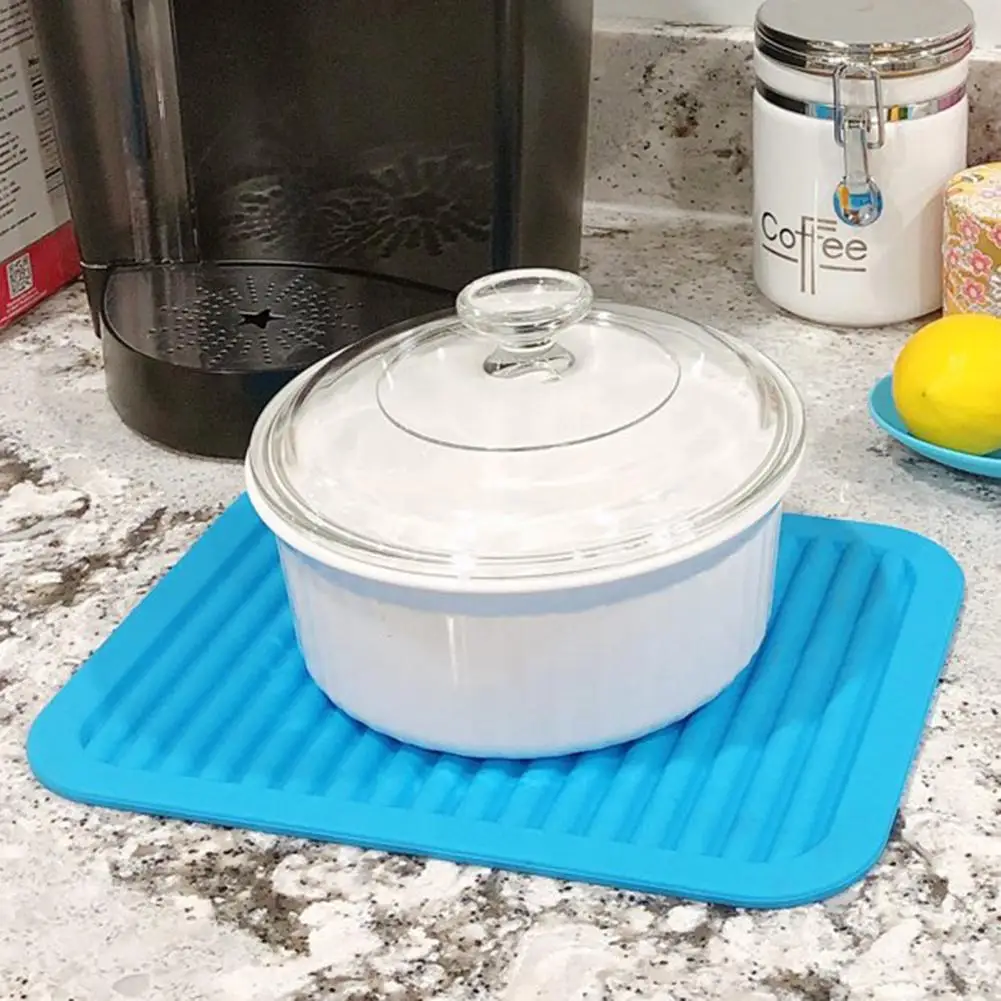 

Нескользящая Текстура Trivet Mat, Водонепроницаемая силиконовая ткань с высокой термостойкостью