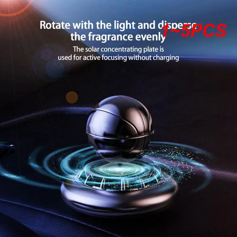 

1~5PCS Car Essential Oil Fragrance Scented Ornaments Basketball Decoration Solar Portable Car Accessories Car Solar Aromatherapy