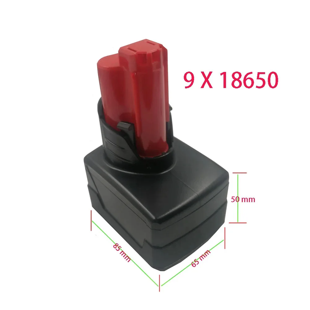 

9core Battery Box Battery Box Battery Circuit Board For Milwaukee Li-ion Battery M12 PCB Protection Plastic Case