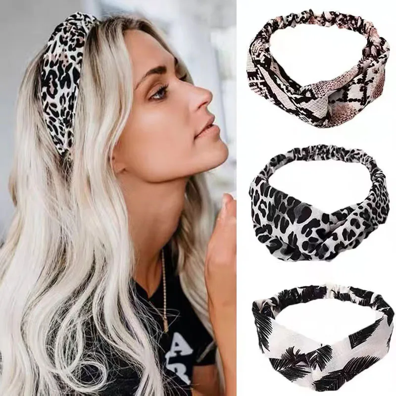

Women Hair Bands Summer Solid Color Suede Headband Cross Knot Turban Elastic Hairband Accessories For Women Girls Soft Headwear