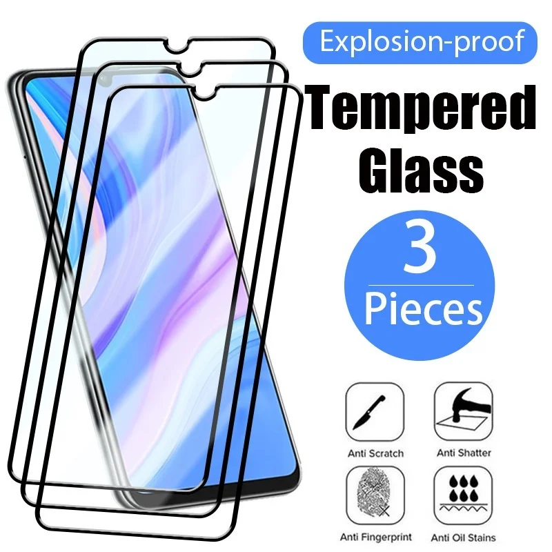 

Защитное стекло с полным покрытием для Huawei P30 P40 Pro P50, Защитная пленка для экрана Huawei Y6 Y7 Y9 Prime 2019 P20 Lite 2019, стекло, 3 шт.