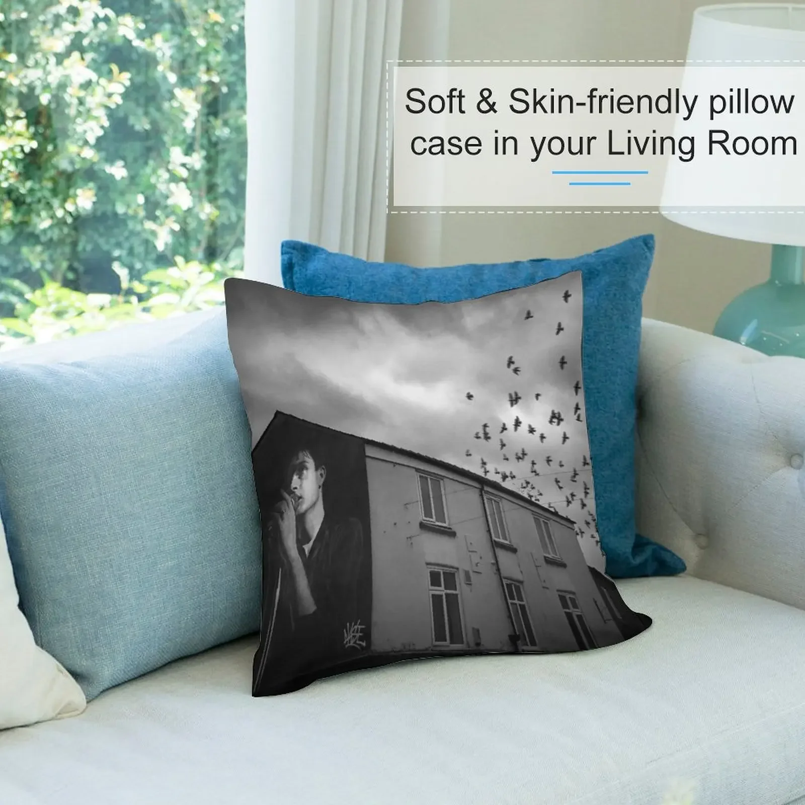 Наволочка Ian Curtis аниме мраморная