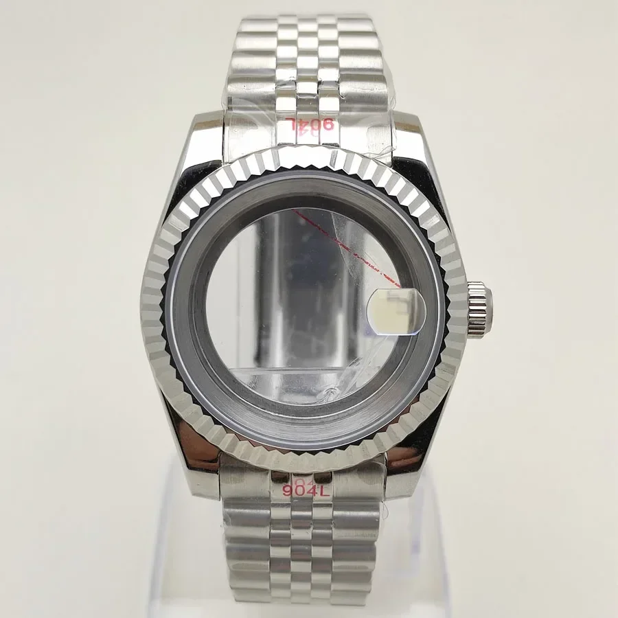 NH35 ремешок корпуса 36 мм 39 сапфировое стекло кристалл детали из нержавеющей стали