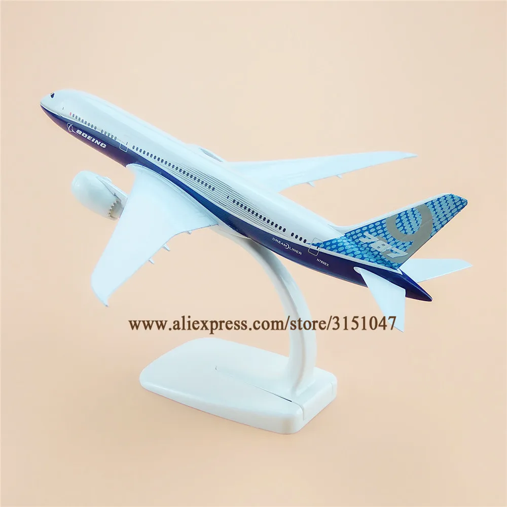 

20 см воздуха прототип Boeing 787 B787-9 авиакомпаний модель самолета сплав металла модель самолета литья под давлением подарок