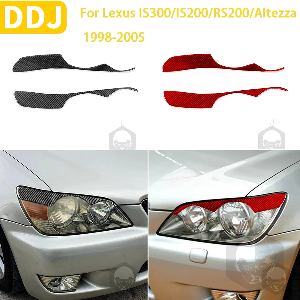 

Автомобильная лампа из углеродного волокна, наклейка для бровей для Lexus IS300/IS200/RS200/Altezza 1998-2005, светлые брови, автомобильные аксессуары, Стайлинг