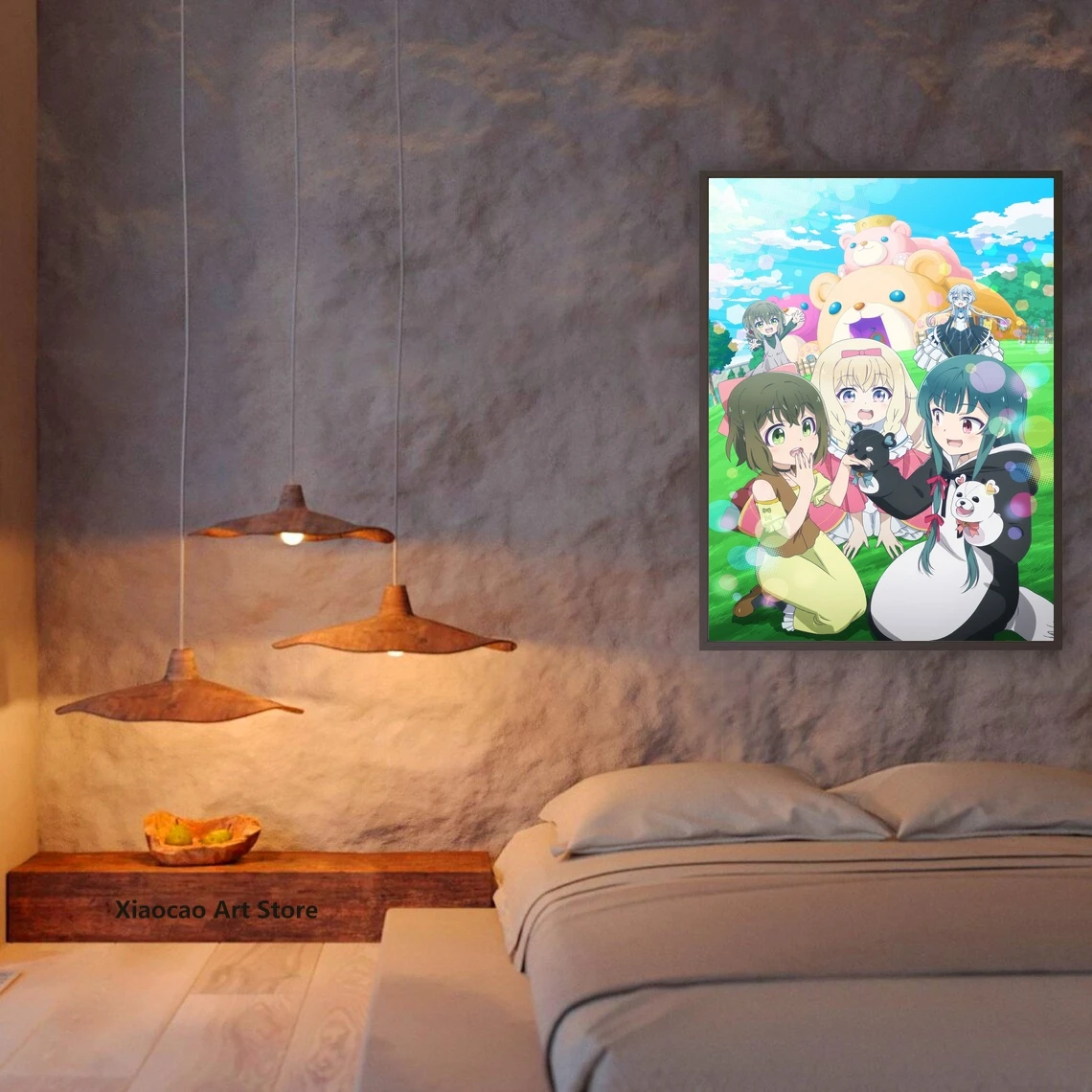 Yuna Kuma медведь японский классический фильм Холст плакат без рамки - купить по