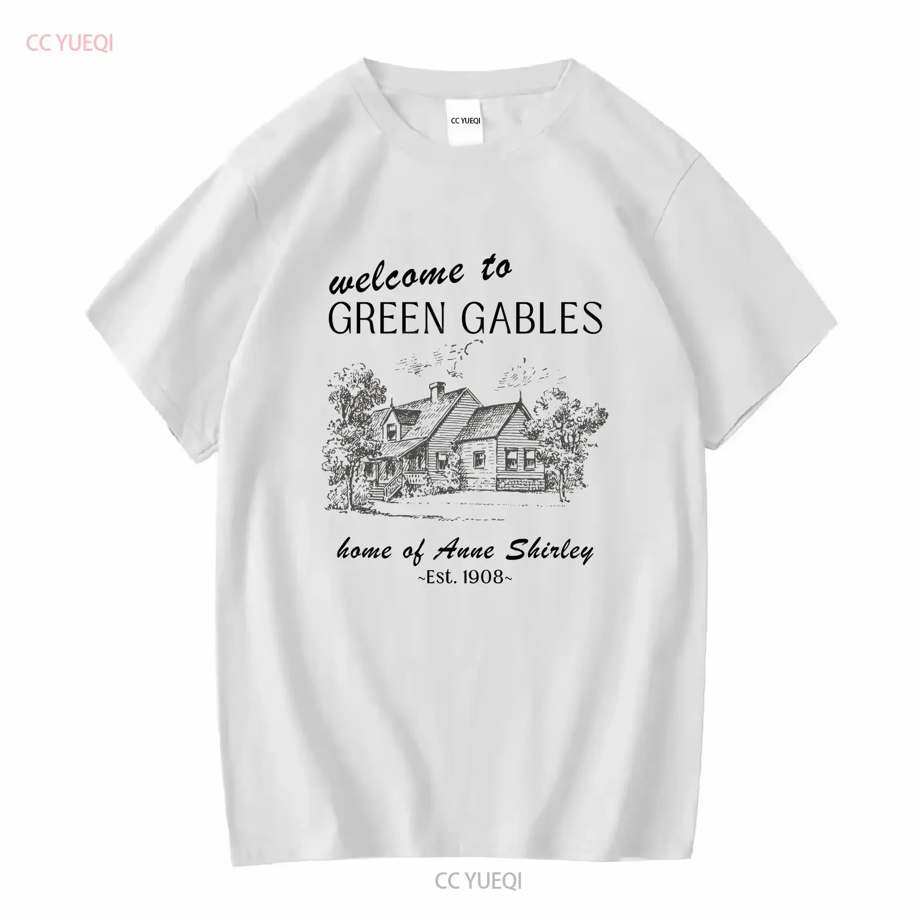 Фото Футболка Anne Of Green Gables Shirley Gilbert Blythe Bookish Merch Kindred Spirits Cottagecore Light Academy с круглым вырезом винтажная №1