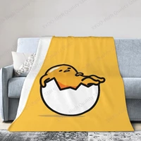 cute gudetamas lazy egg throw blanket fuzzy warm throws for winter bedding 3d printing soft micro fleece blanket 1