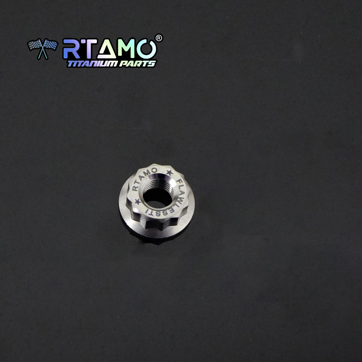 

RTAMO Титановая гайка Gr5 M8 M10 с двойным шестигранником, 12-точечная гайка для гайки звездочки рычага
