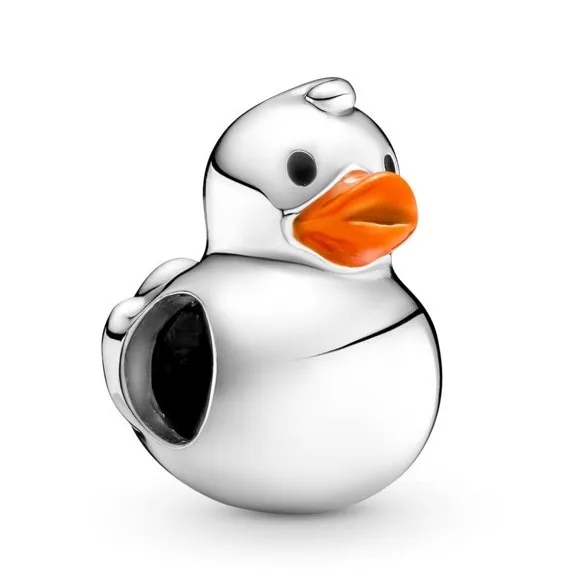 

Женский браслет из серебра 925 пробы, с бусинами в виде утки